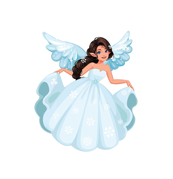 blue angel fairy wall stickers