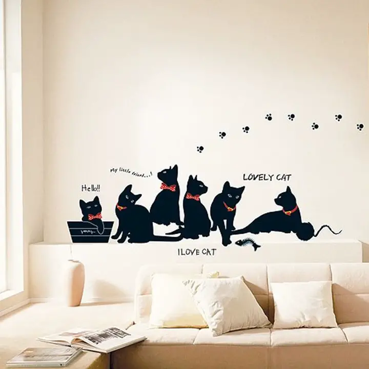 'community cats' wall sticker