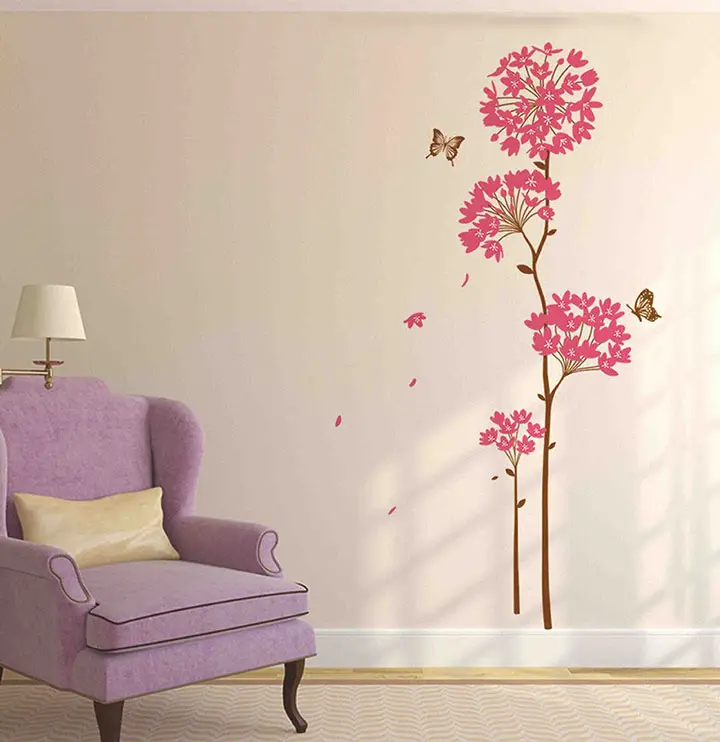 decals design 'flowers dandelion' wall sticker