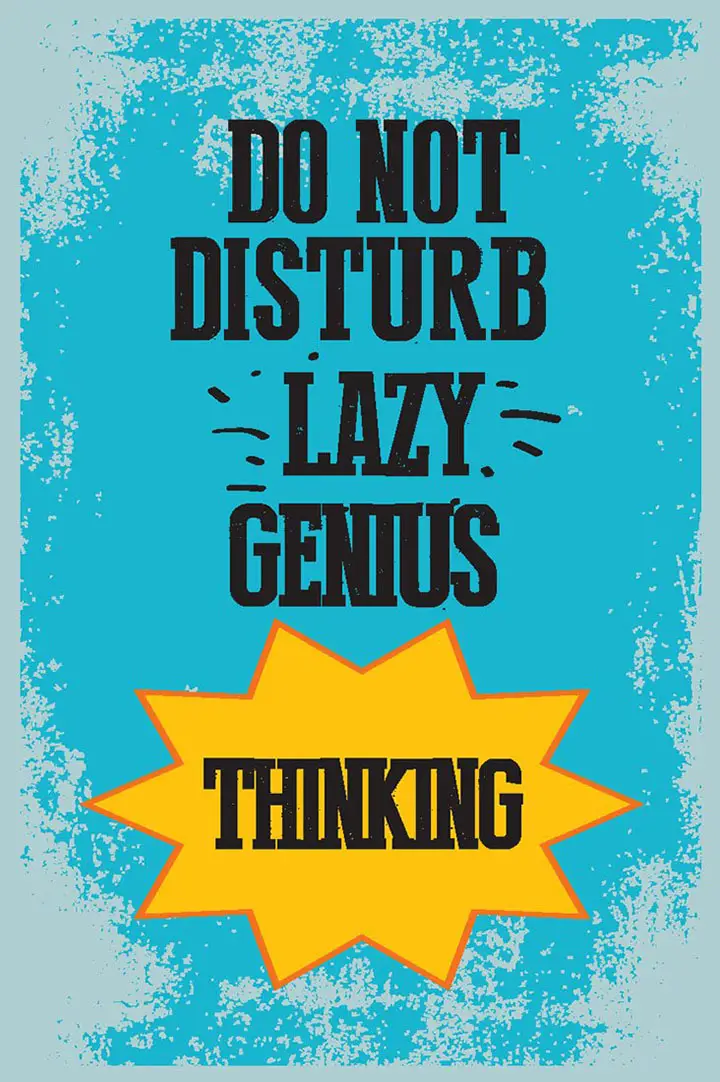 do not disturb lazy genius small poster