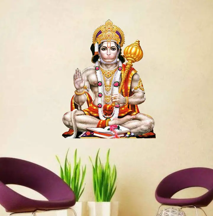 lord hanuman wall sticker and decals