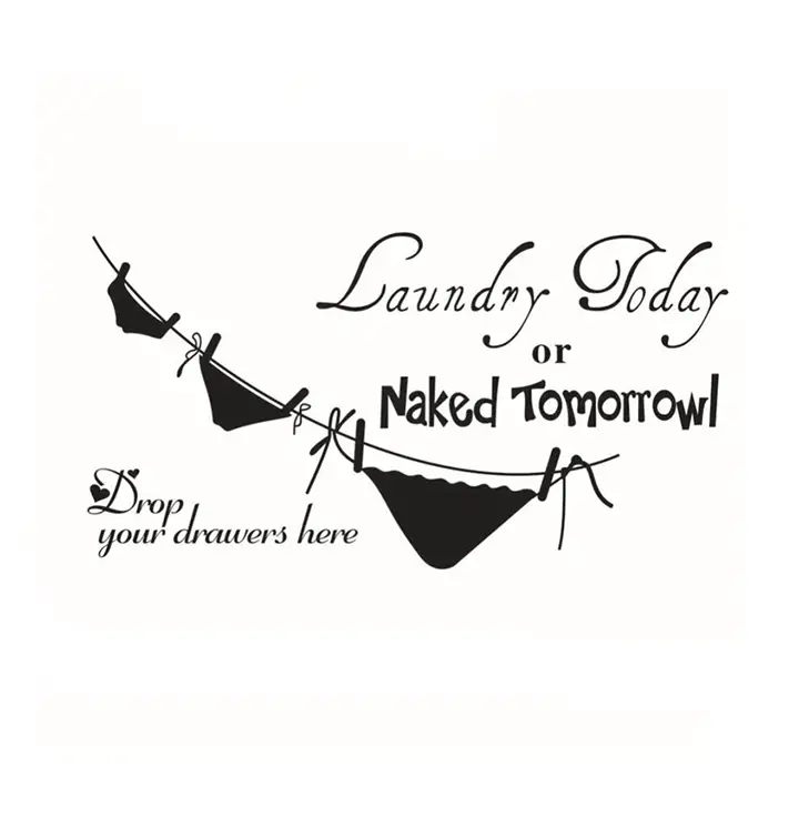 naked tomorrow quote wall decor stickers
