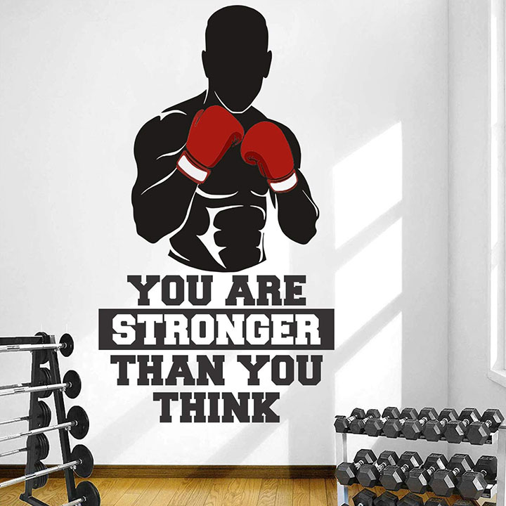 stickme 'gym - fitness wall sticker