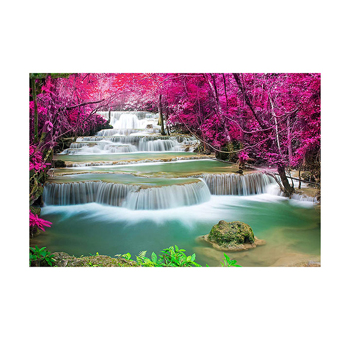 wallpics Vastu Beautiful Nature Waterfall Waterproof Vinyl Sticker