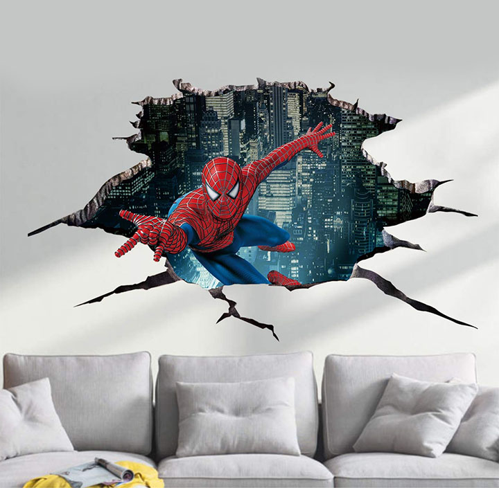 Balkrishna Spider Man 3D Wall Sticker