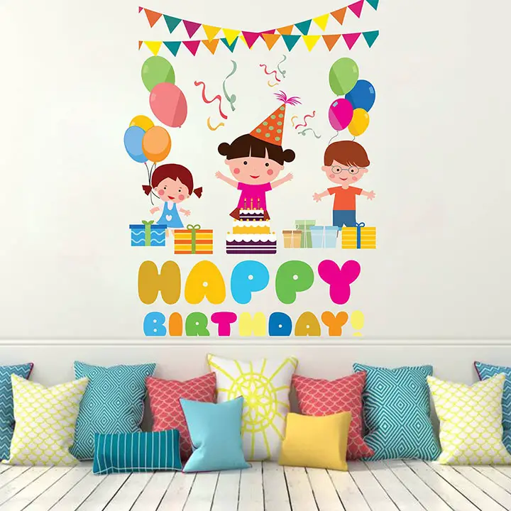 celebrating birthday wall sticker