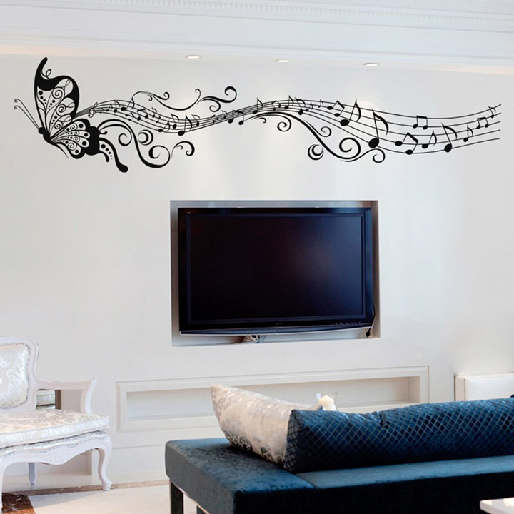 Decals Design 'Musical Butterfly' Wall Sticker
