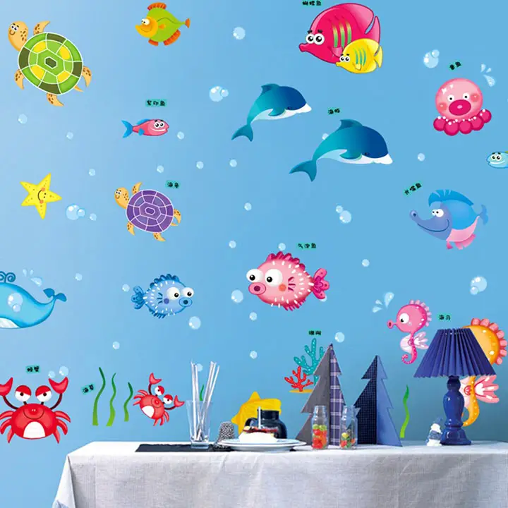 Decals Design StickersKart Wall Stickers Underwater Creatures Baby Room