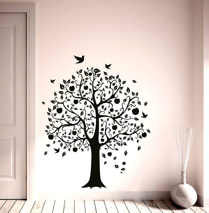 Decals Design 'Tree Apple Fruits' Wall Sticker