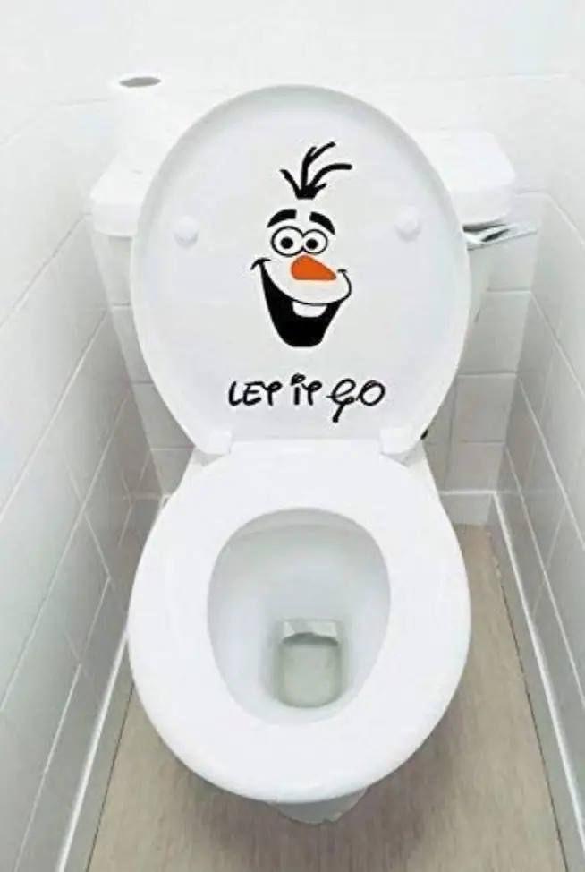 funny smile toilet seat - bathroom wall stickers