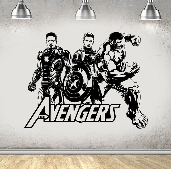 Marvel Avengers Logo Wall Sticker