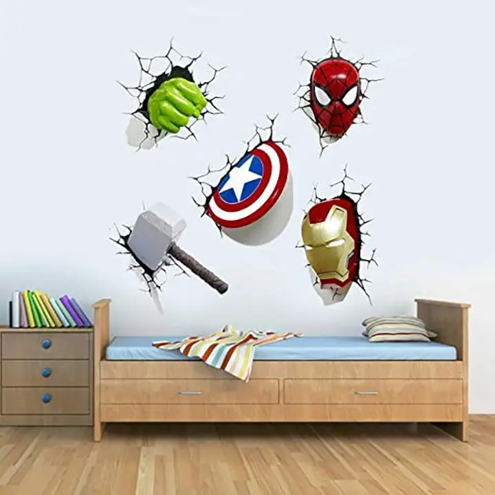 New Marvel Classic Superheroes Avengers Wall Decals