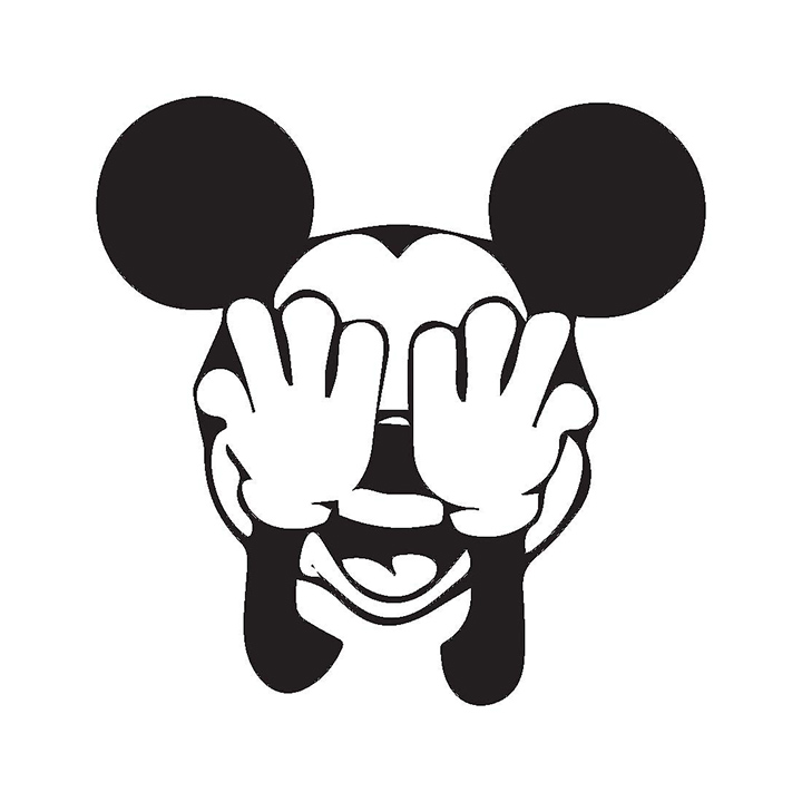 mickey mouse theme pvc vinyl toilet stickers