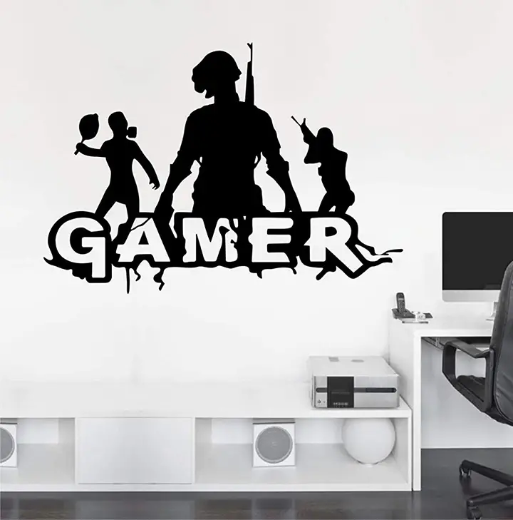 pubg-gamer wall stickers