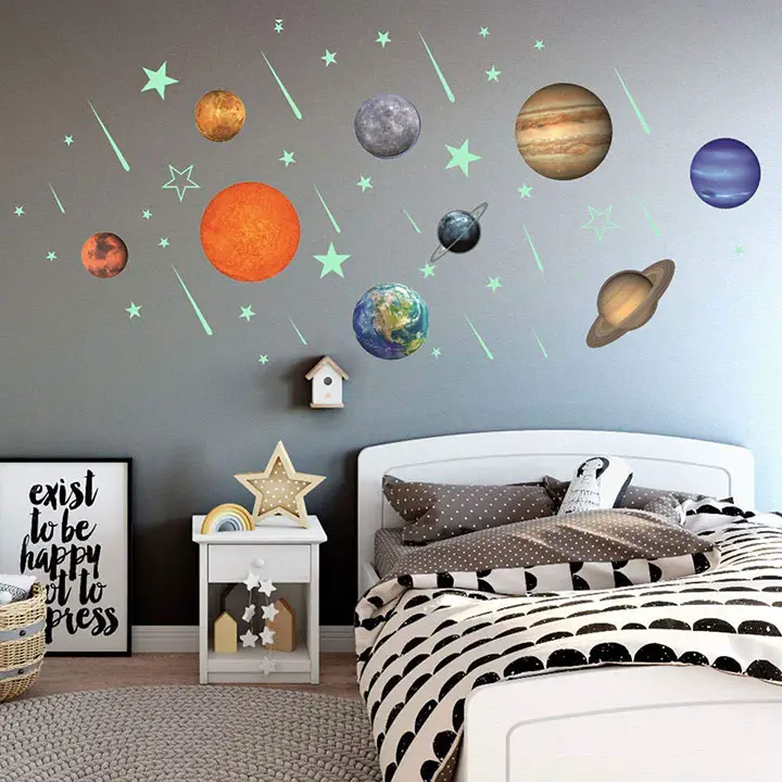 Planets and Stars Solar System Wall Stickers