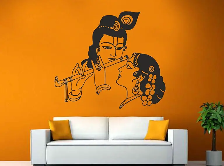 Beautiful Lord Radha Krishna Wall Stickers To Buy Online in India