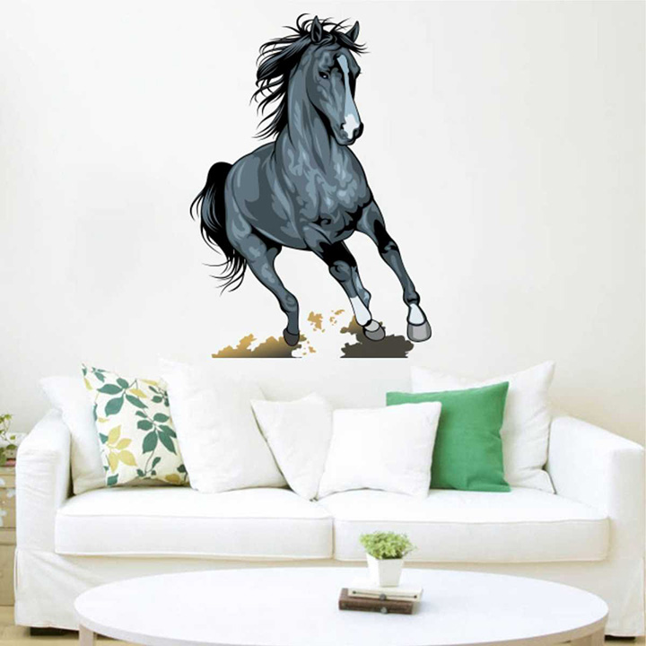 rawpockets running horse' wall stickers