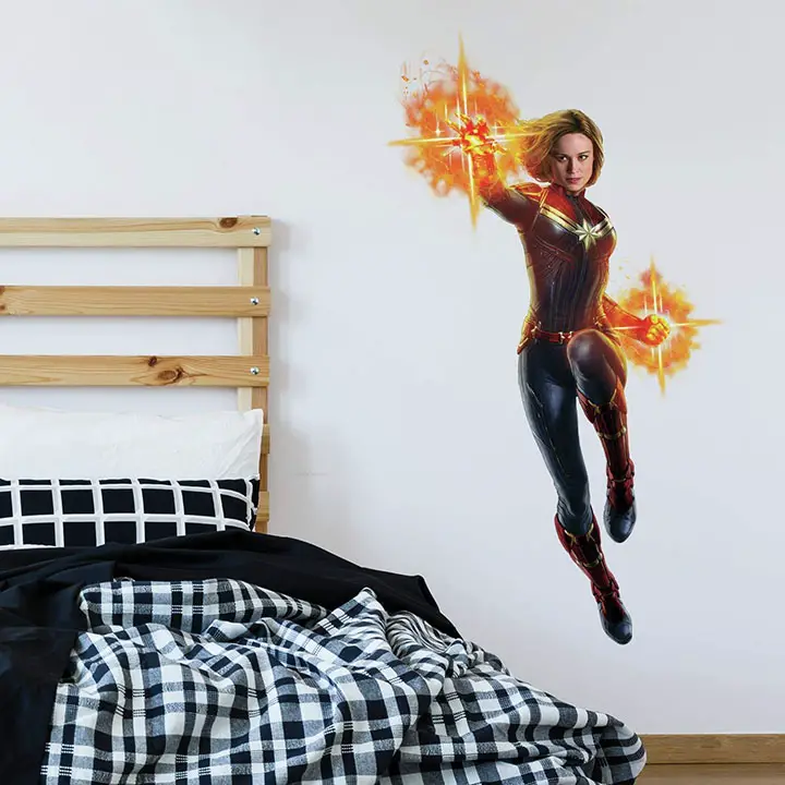 RoomMates Captain Marvel Peel and Stick Wall Decals