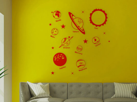 solar system wall stickers