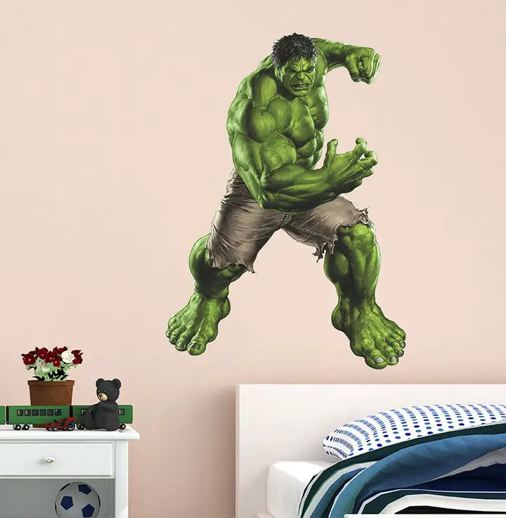 superhero hulk cartoon' wall stickers