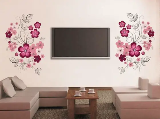 tv wall stickers