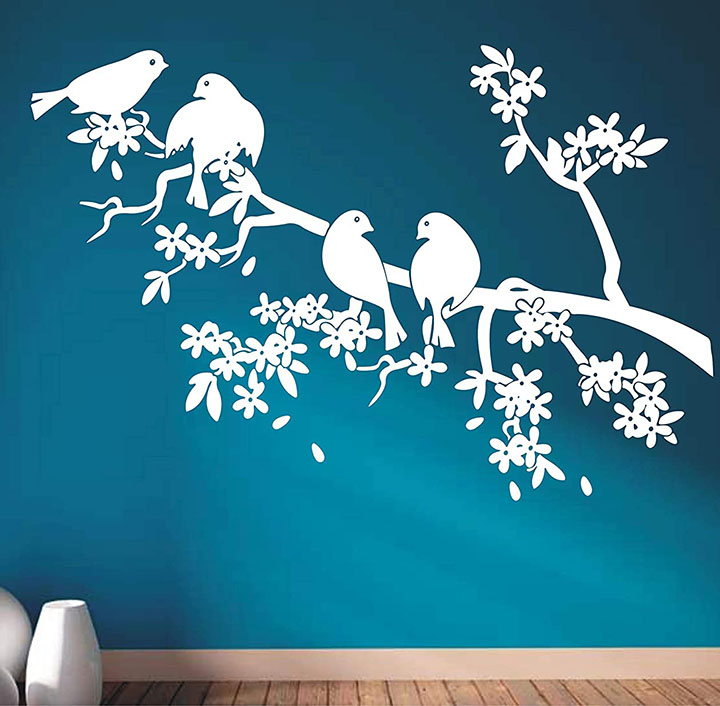 wall guru vinyl birds wall sticker