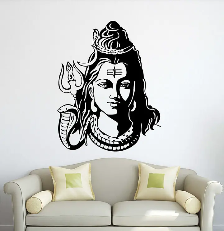 Wallstick 'Lord Shiva' Wall Sticker
