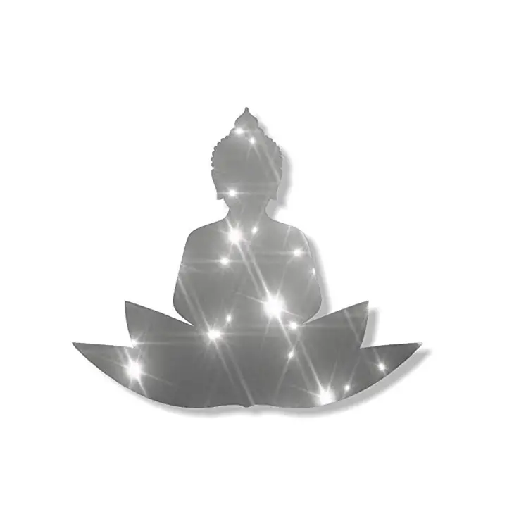 buddha religious- 3d mirror wall sticker