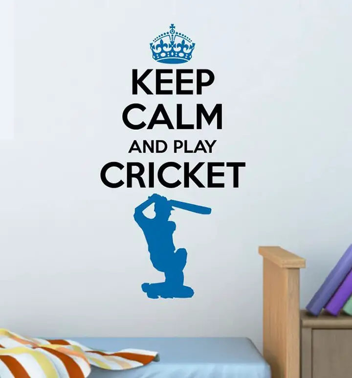 Cricket Batsman Home Wall Sticker