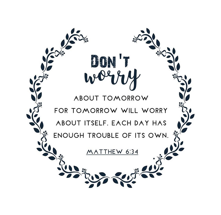 don't worry christian wall Sticker