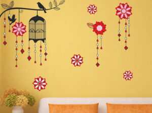wall stickers for yellow wall