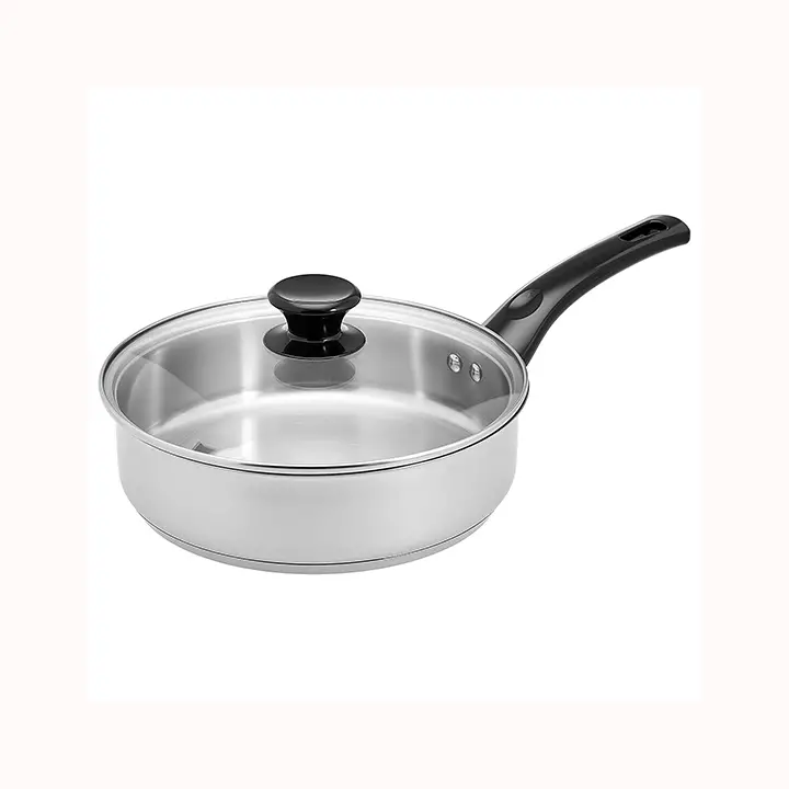 Amazon Brand - Solimo Stainless Steel Saute Pan