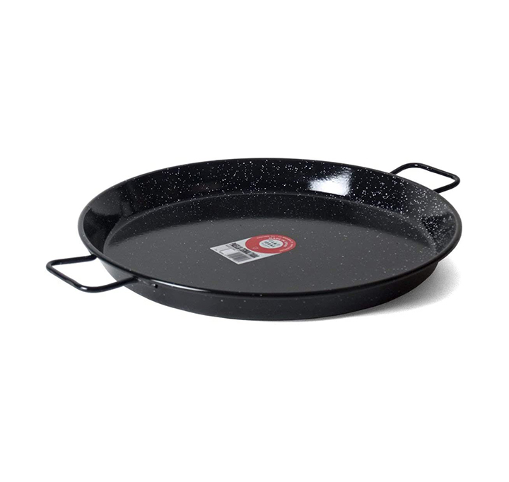 Garcima E-22GAR 22-Inch Enameled Steel Paella Pan