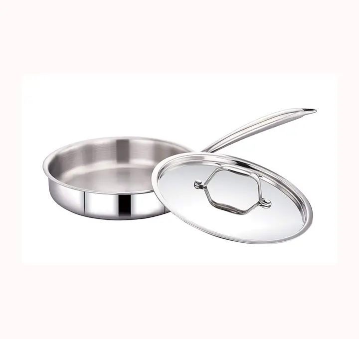 Maxima Triply Stainless Steel Saute Pan with Stainless Steel Lid